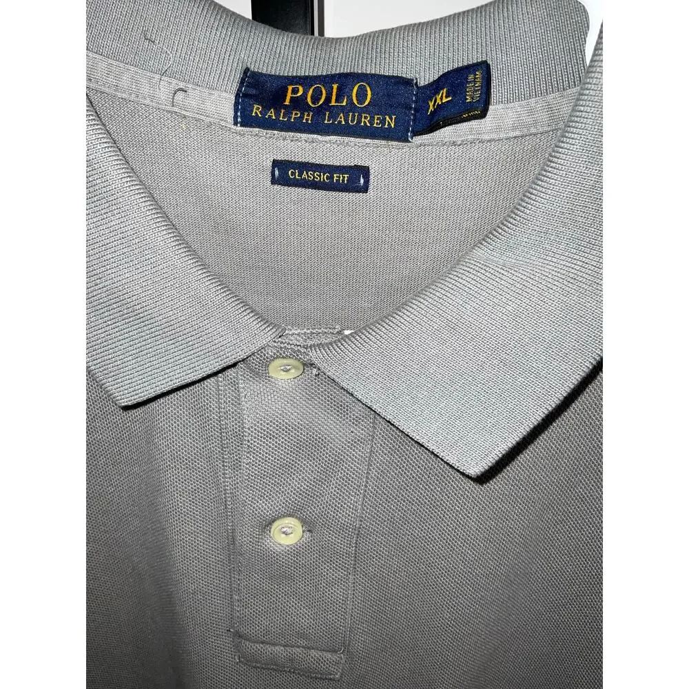 Polo Ralph Lauren Gray Classic Fit Polo Shirt Pony XXL